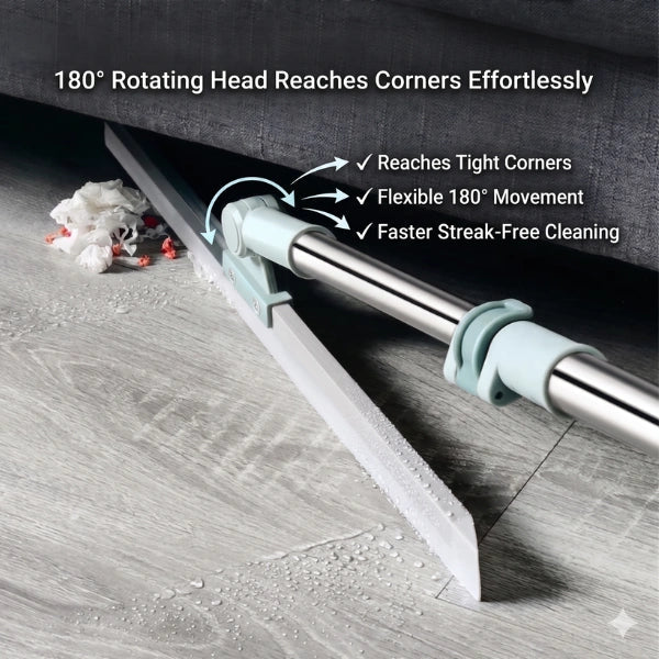 FlexiWipe – Multipurpose Wiper | Extendable-Rod | Silicon Blade | 180° Head
