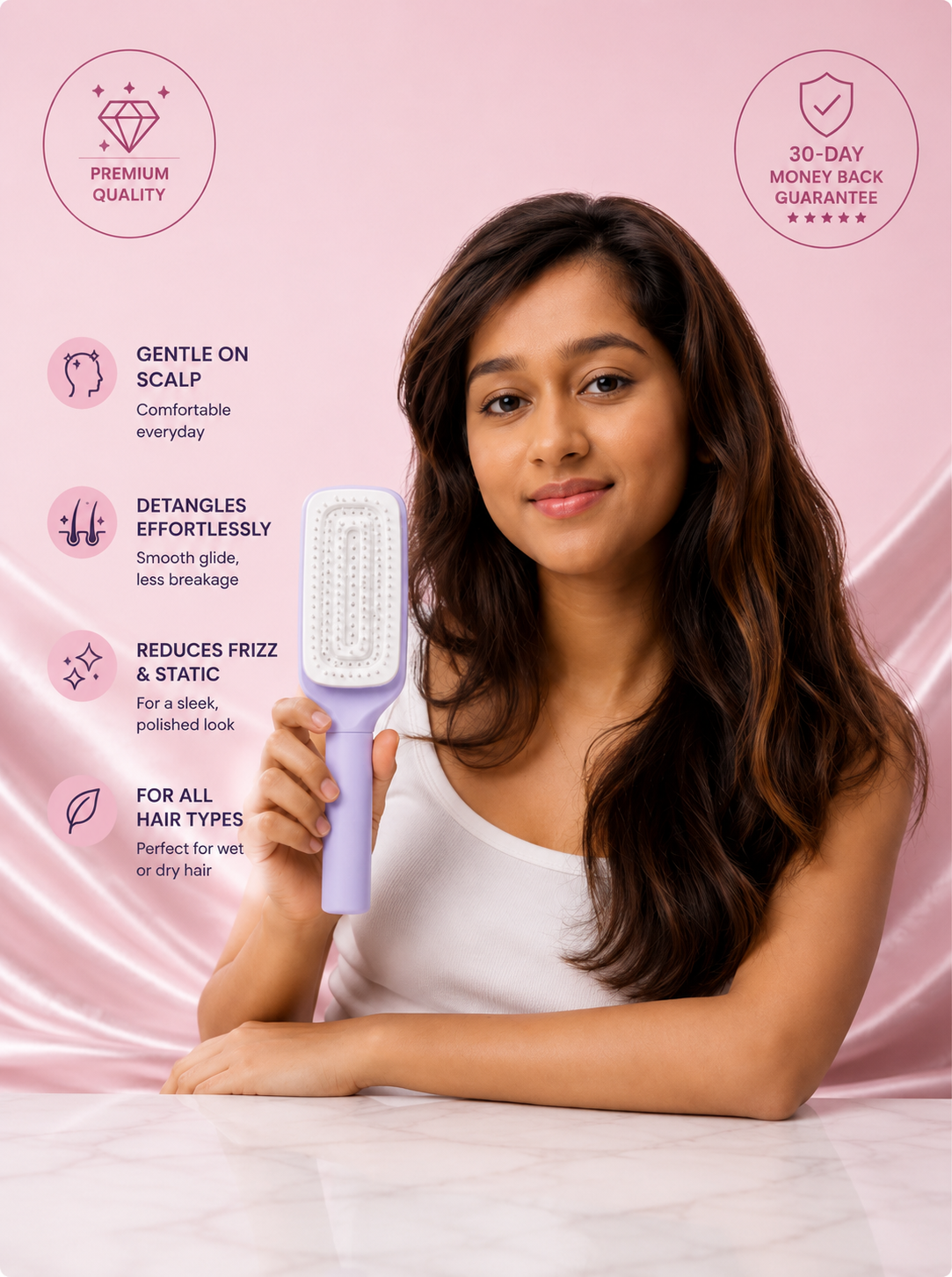 Reviplex™ Self-Cleaning Hair Brush