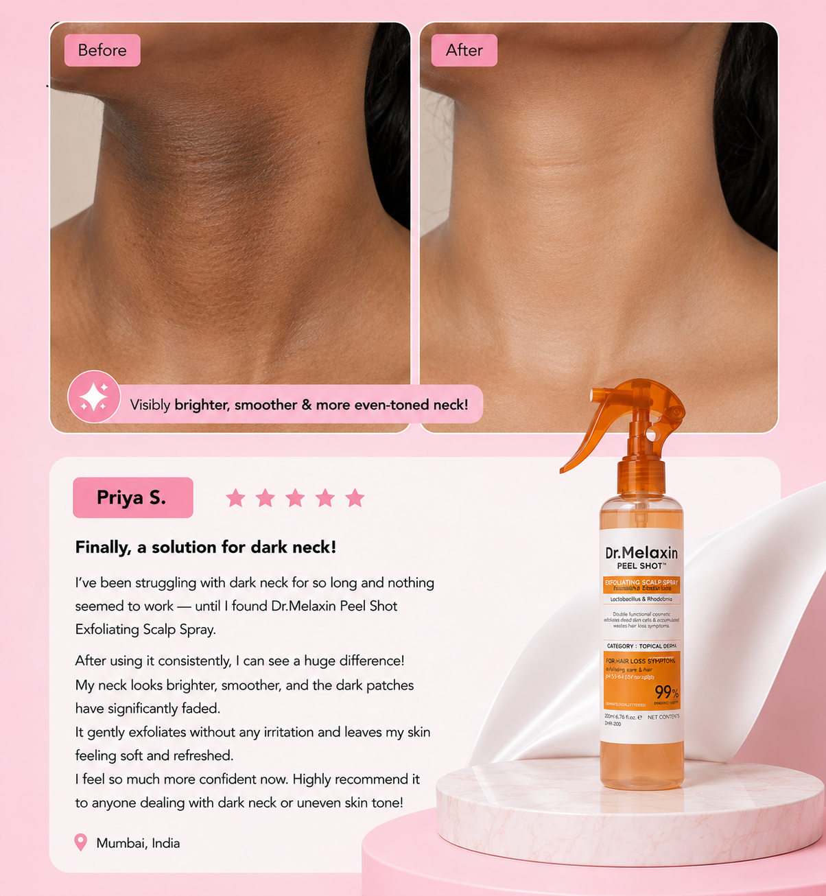 Dr. Melaxin Peel Shot Exfoliating Body Spray