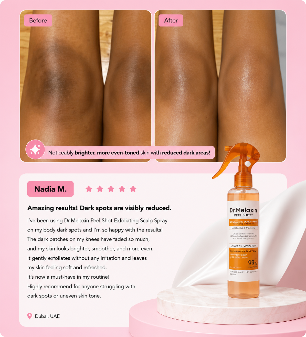 Dr. Melaxin Peel Shot Exfoliating Body Spray